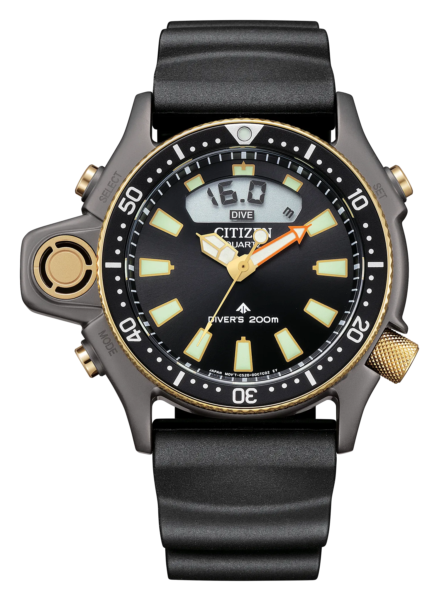 【新品 限定】CITIZEN PROMASTER JP2008-06E Promaster Aqualand Black Dial BENEBiOL™ PU Strap JP2008-06E | CITIZEN